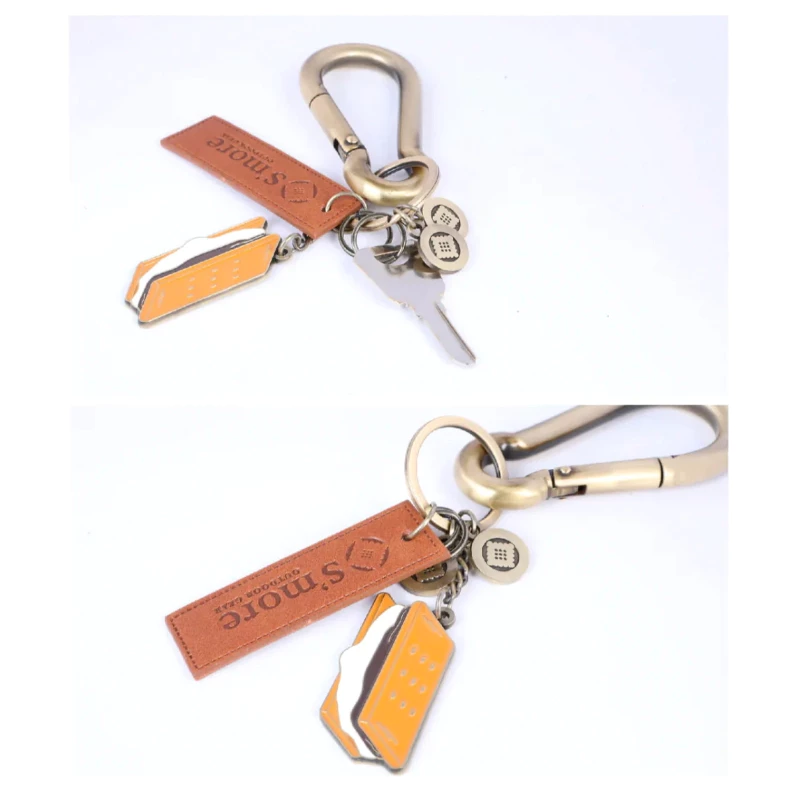 S’more Cookey 造型鑰匙圈 【綠色工場】鑰匙環 掛勾 隨身鑰匙圈 不鏽鋼 鋅合金