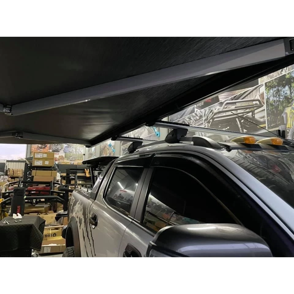 TIMEBOX 黑化版手搖車邊帳【綠色工場】TB-06-3025 搖桿式 手搖車邊帳篷 車邊天幕 客廳帳 天幕帳