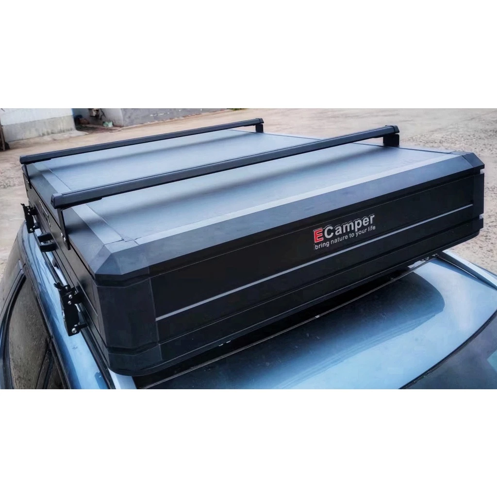 【綠色工場】全新升級 ECamper Black Eagle 鋁合金硬殼車頂帳 四人帳 黑膠車頂帳 鋁合金 車泊 帳篷