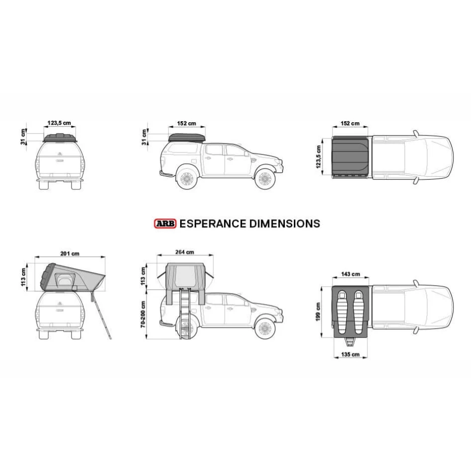 【綠色工場】新帳到港 ARB Esperance RooftopTent 硬頂車頂帳 硬殼車頂帳 四人帳