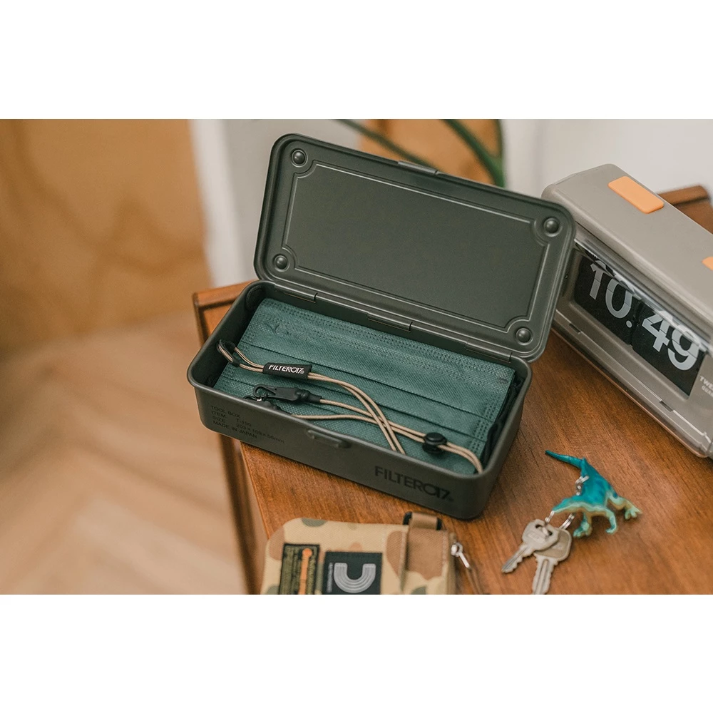 【綠色工場】日本製Filter017 x TOYO Tool Box T-190日製層疊收納盒(軍綠 /卡其)鐵盒