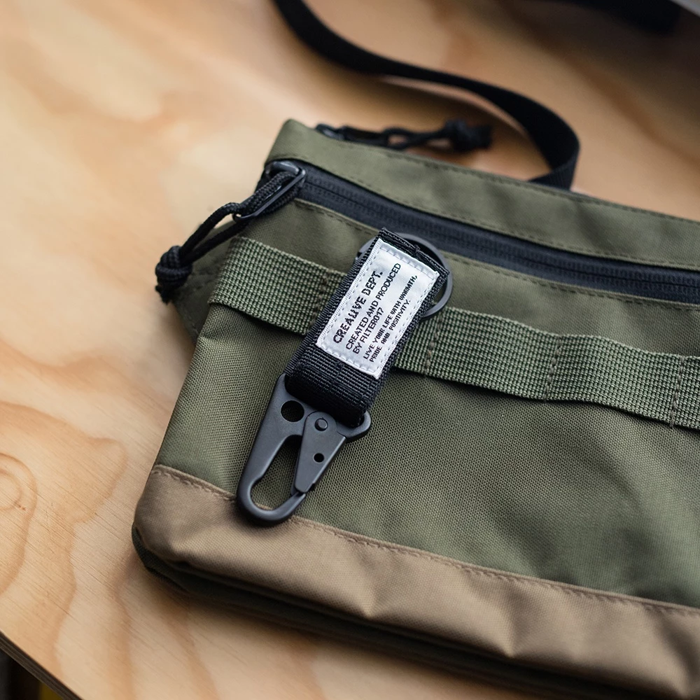 【綠色工場】Filter017 Military Keychain 軍用勾扣鑰匙圈 軍風D扣 扣環 金屬扣 軍綠/黑/沙