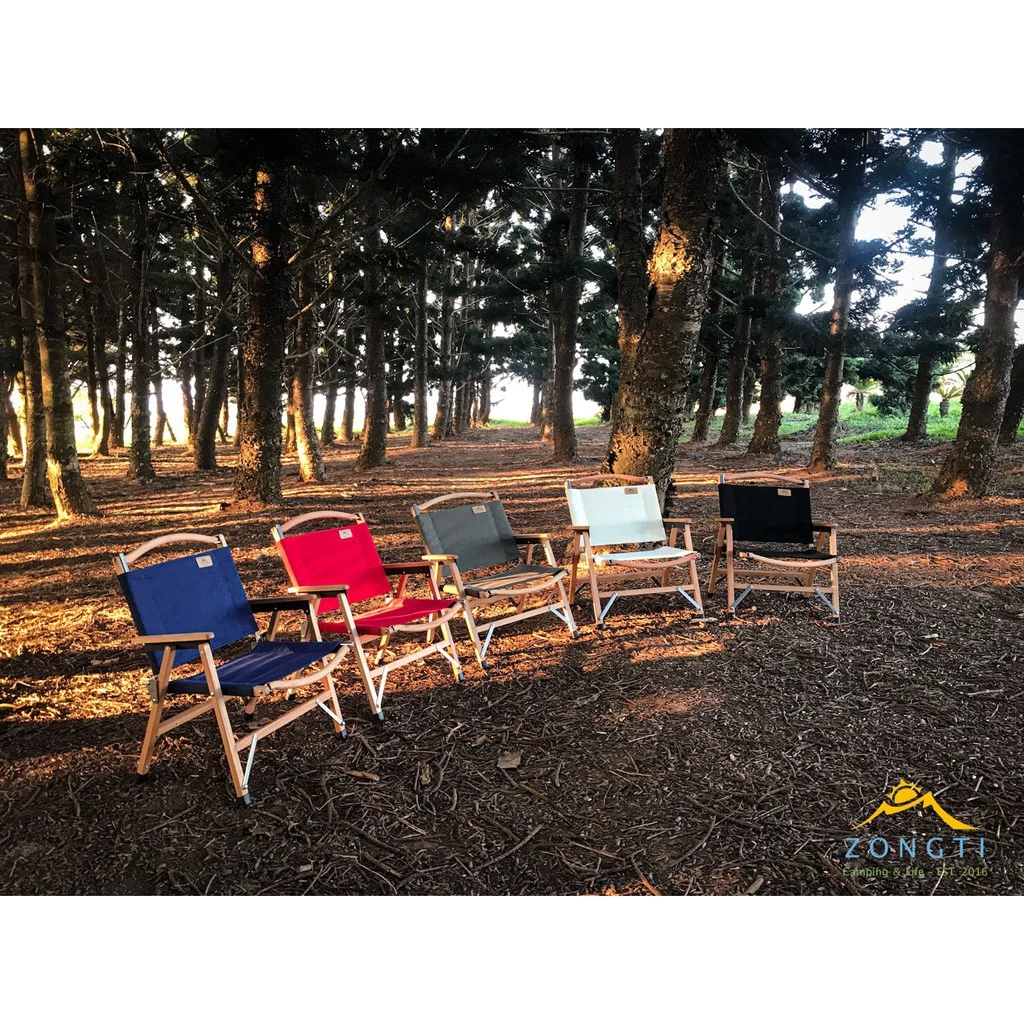 【綠色工場】ZONGTI 原木皇后椅 QUEEN CHAIR - 柚木黑白 藍 紅 綠 武椅 摺疊椅 休閒椅 導演椅