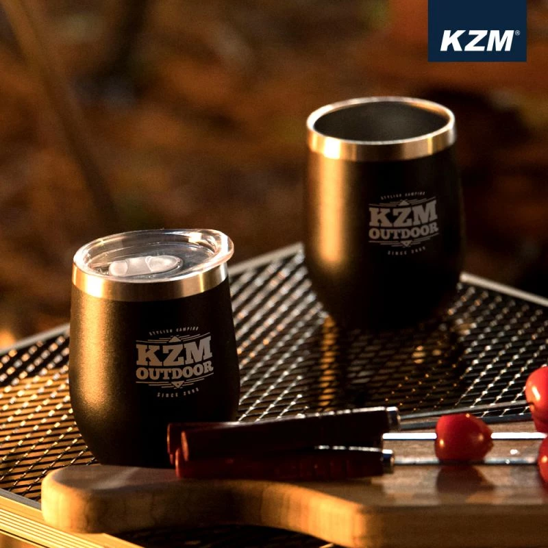 KAZMI KZM 不鏽鋼蛋型真空保溫杯2入組 不鏽鋼杯 酒杯 露營杯 (K9T3K010)