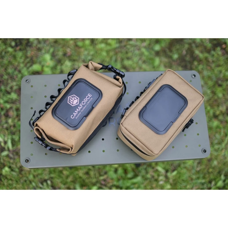 【綠色工場】韓國CAMAFORCE 濕紙巾袋/戰術濕紙巾包/衛生紙袋/懷舊露營裝備/紙巾包/露營配件 野餐 車上掛包