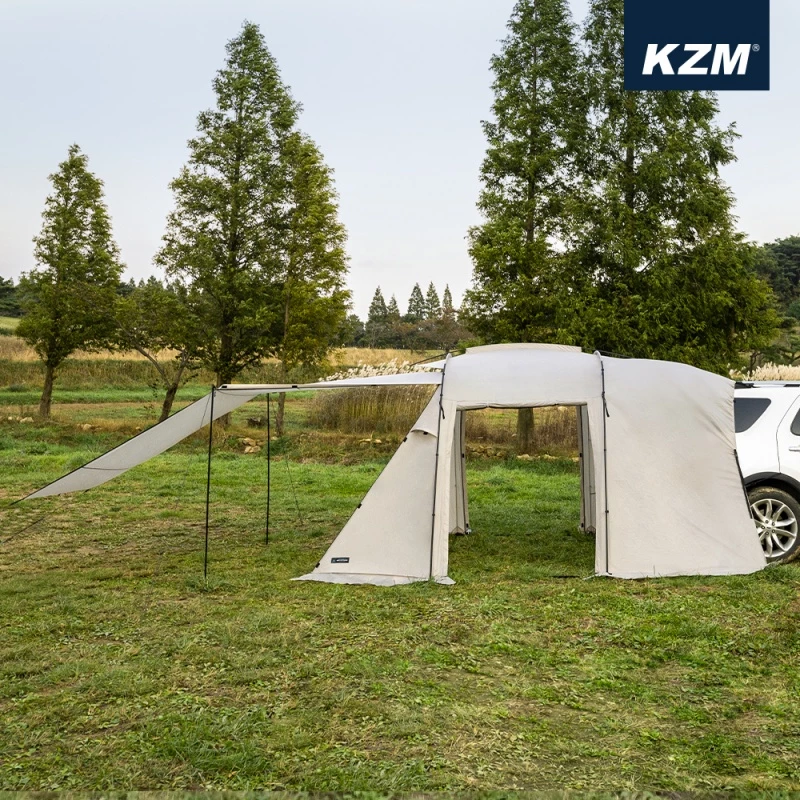 【綠色工場】KAZMI KZM 多功能車尾帳 一帳多用 車邊帳 車後帳 免搭建 登山 露營 車泊 車宿 車尾帳棚