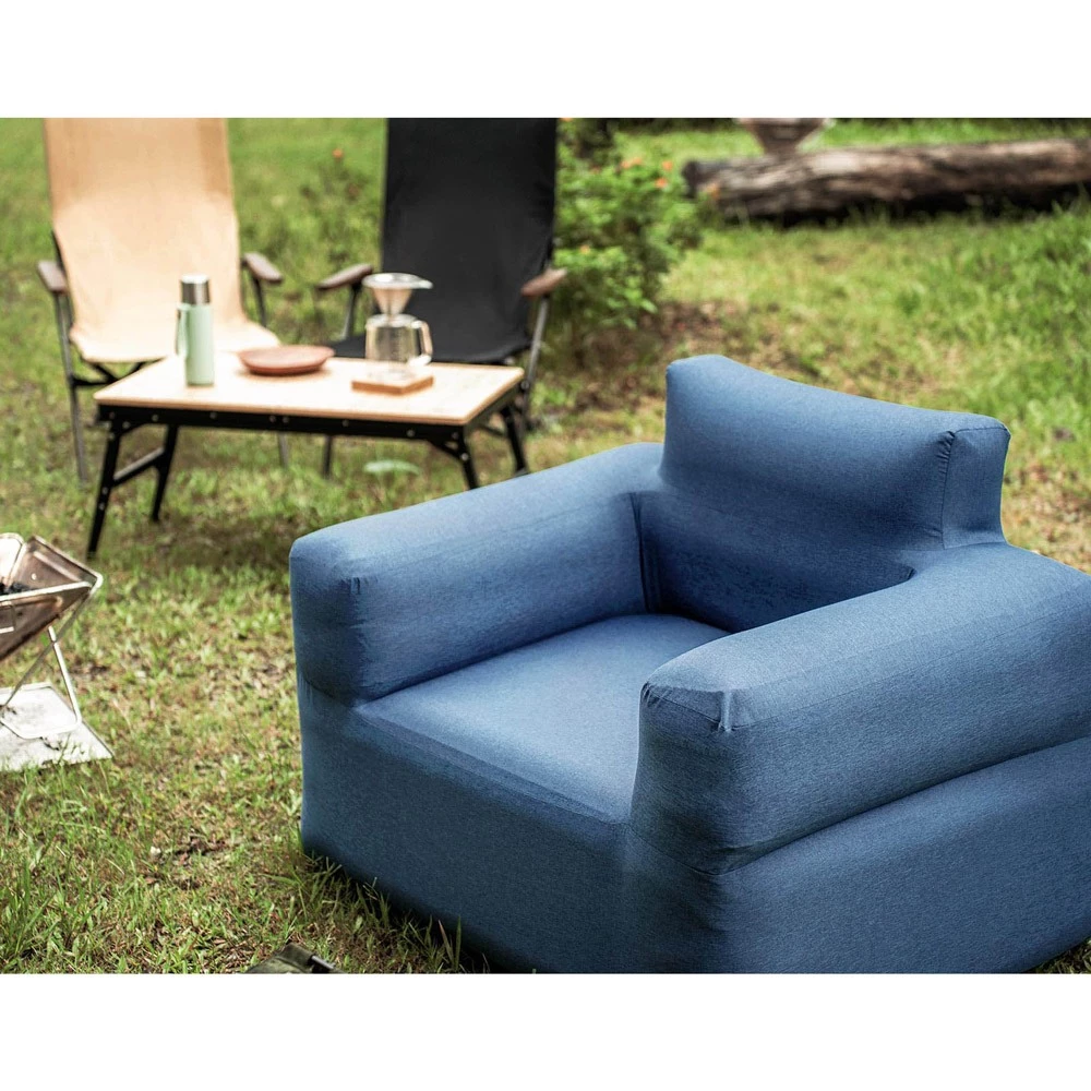 Outdoorbase Air 單品充氣沙發 (卡其色/深藍)【綠色工場】 懶人椅 露營美學 充氣椅 充氣沙發 可機洗