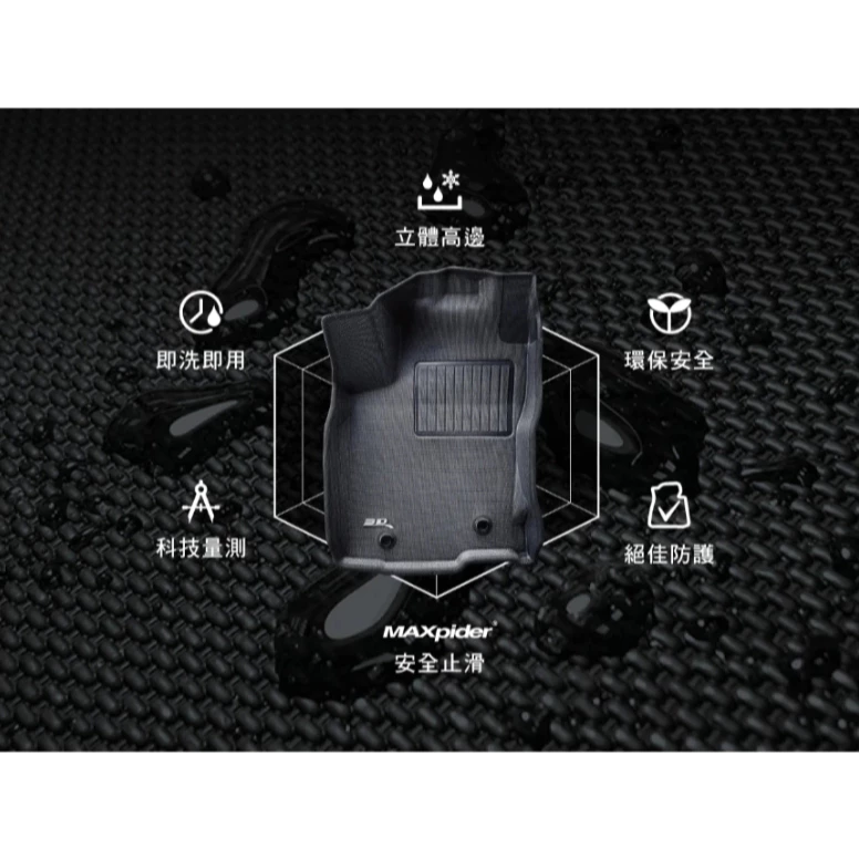 3D Mats 卡固立體汽車踏墊 berlingo 布丁狗專用 【綠色工場】腳踏墊 車內保護墊 防髒 防水易洗 安全止滑