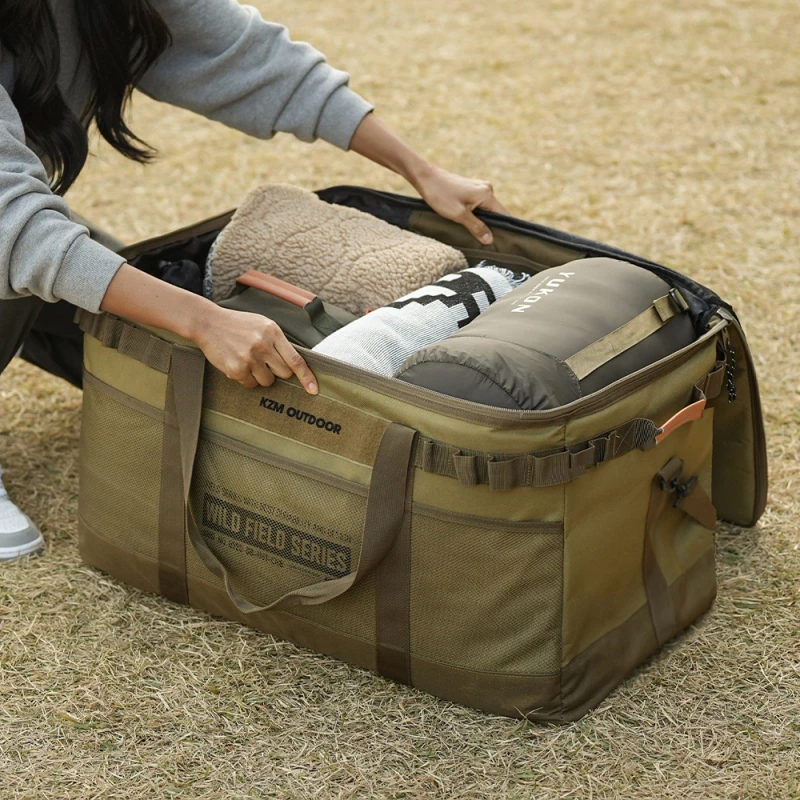 【綠色工場】KAZMI KZM 工業風裝備收納袋100L 裝備袋 行李袋 收納箱 行李袋 手提袋 露營收納