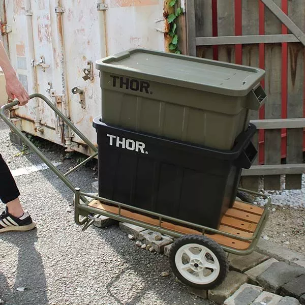 THOR 日本限定 Large Totes With Lid 53L 多功能層疊方形收納箱 【綠色工場】收納箱 置物箱
