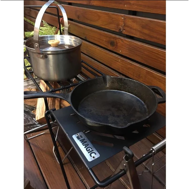 MAGIC 美極客 鍛鐵焚火料理架【綠色工場】鑄鐵桌 燒烤桌 可直火使用 RV-IRON045