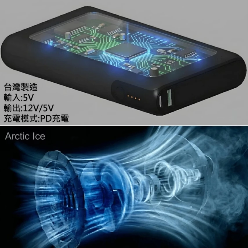 <早鳥贈電源模組x2>【Arctic Ice 北極冰】 空調服 (含製冷機混合版) 