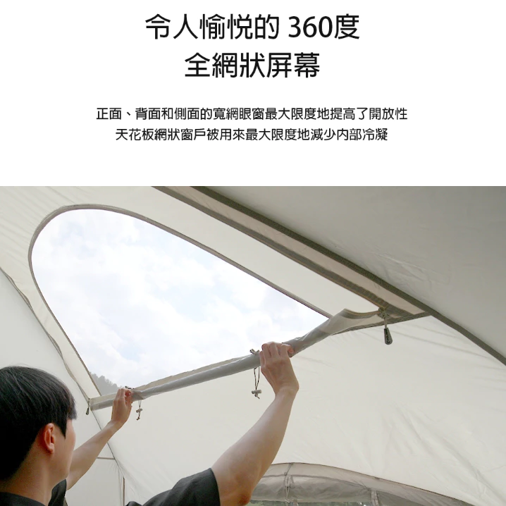 POLARIS北極星 TAURUS Beta 金牛座帳篷【綠色工場】別墅帳 一房一廳 四季帳 露營帳篷 四人帳 黑膠頂布