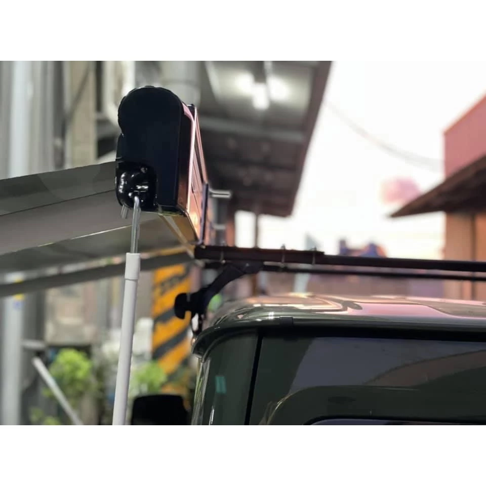 TIMEBOX 黑化版手搖車邊帳【綠色工場】TB-06-2015 搖桿式 手搖車邊帳篷 車邊天幕 客廳帳 天幕帳