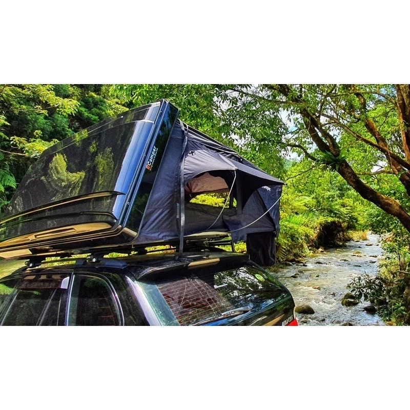 Ecamper 三代大型黑膠升級款ABS硬頂車頂帳【綠色工場】 車頂帳篷 車宿帳篷 硬殼車頂帳 鋁合金底板