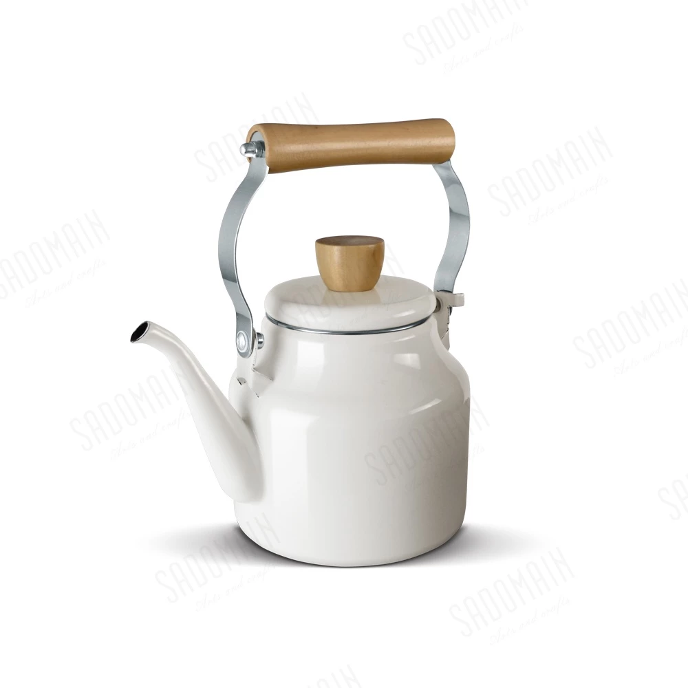 【綠色工場】仙德曼SADOMAIN 琺瑯煮水壺 1.5L ~ 露營用具 琺瑯壺 水壺 茶壺 煮水壺 琺瑯器具 餐具