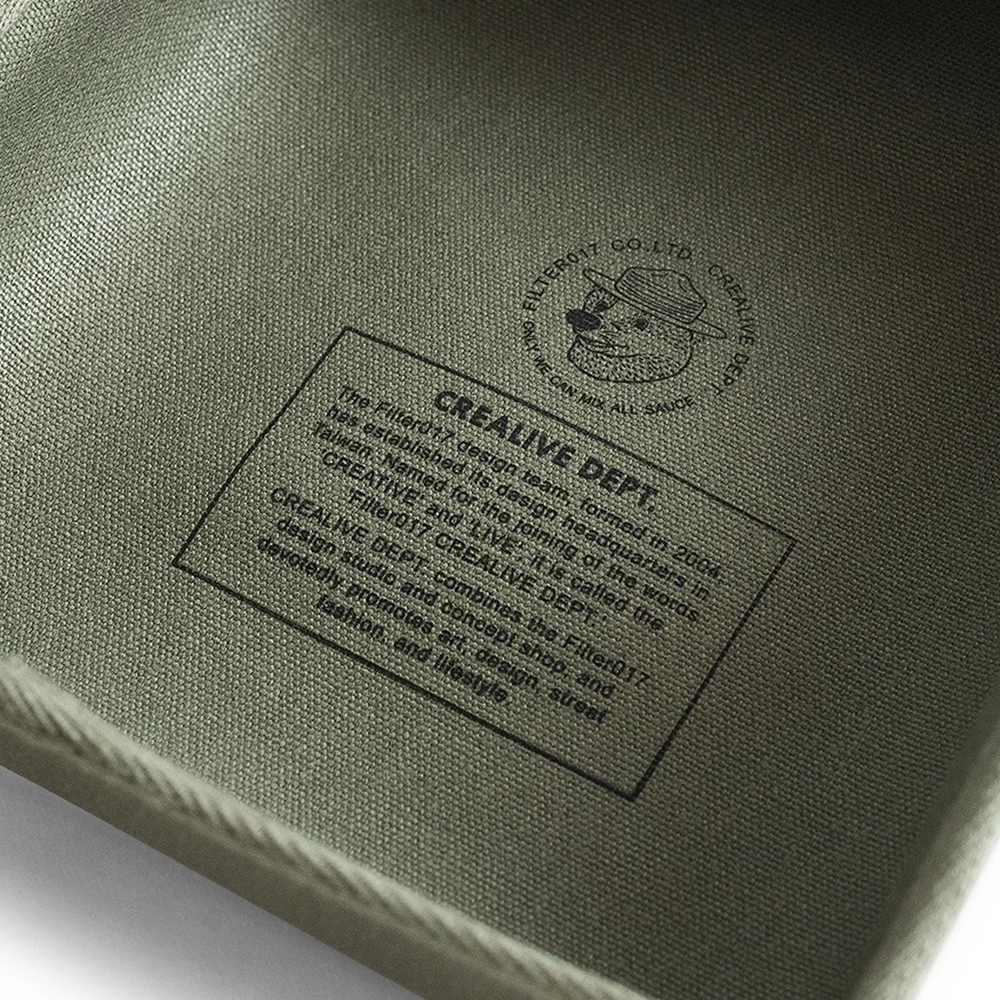 【綠色工場】Filter017 米斯獾上蠟帆布旅行托盤 軍風軍綠 小收納盒 置物盒 露營美學 野營 登山