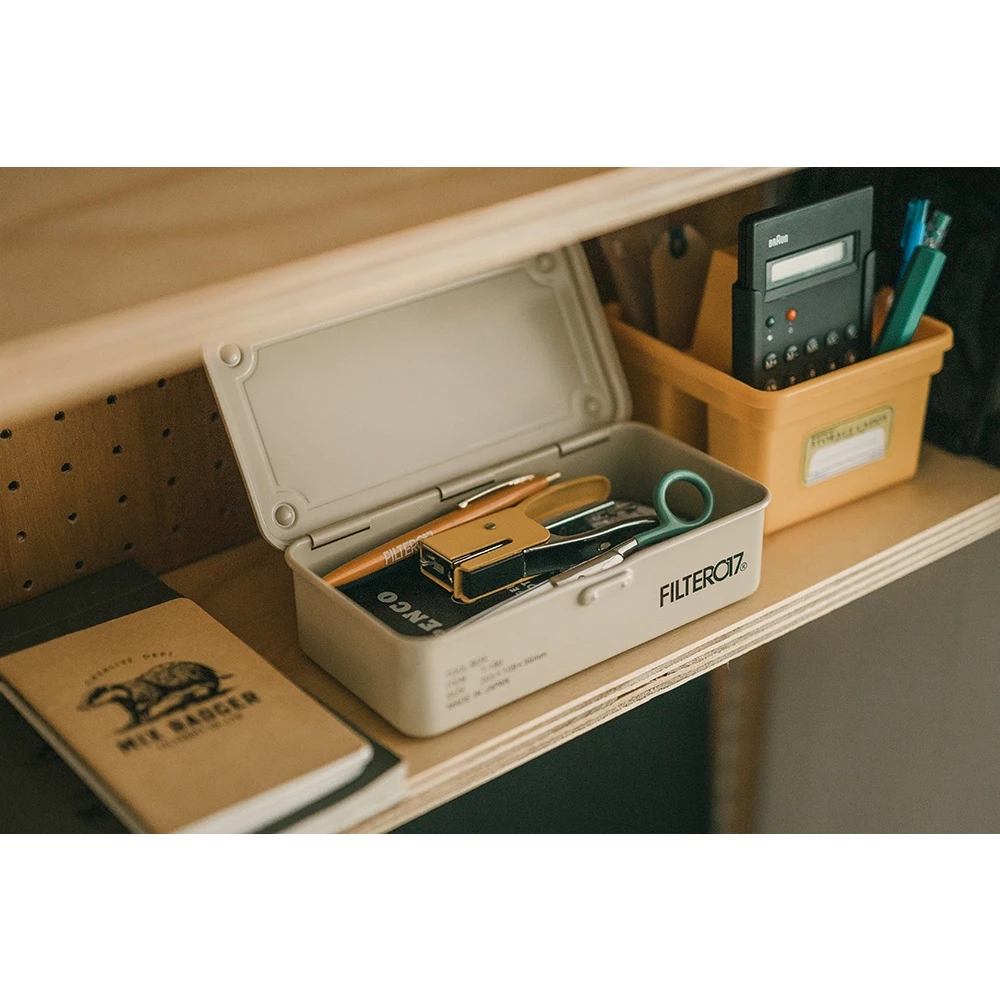 【綠色工場】日本製Filter017 x TOYO Tool Box T-190日製層疊收納盒(軍綠 /卡其)鐵盒
