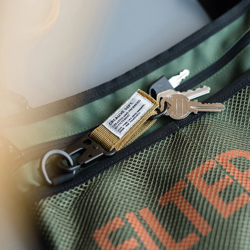 【綠色工場】Filter017 Military Keychain 軍用勾扣鑰匙圈 軍風D扣 扣環 金屬扣 軍綠/黑/沙