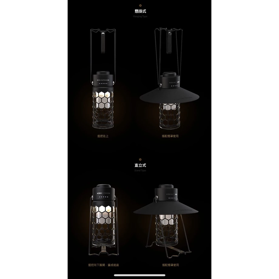 【綠色工場】KAZMI KZM 風潮LED復古露營燈 (K21T3O01) 營燈 電子燈 煤油燈造型 工業燈 礦工燈