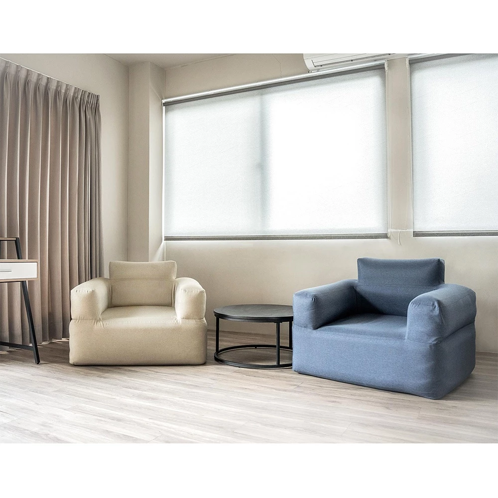 Outdoorbase Air 單品充氣沙發 (卡其色/深藍)【綠色工場】 懶人椅 露營美學 充氣椅 充氣沙發 可機洗