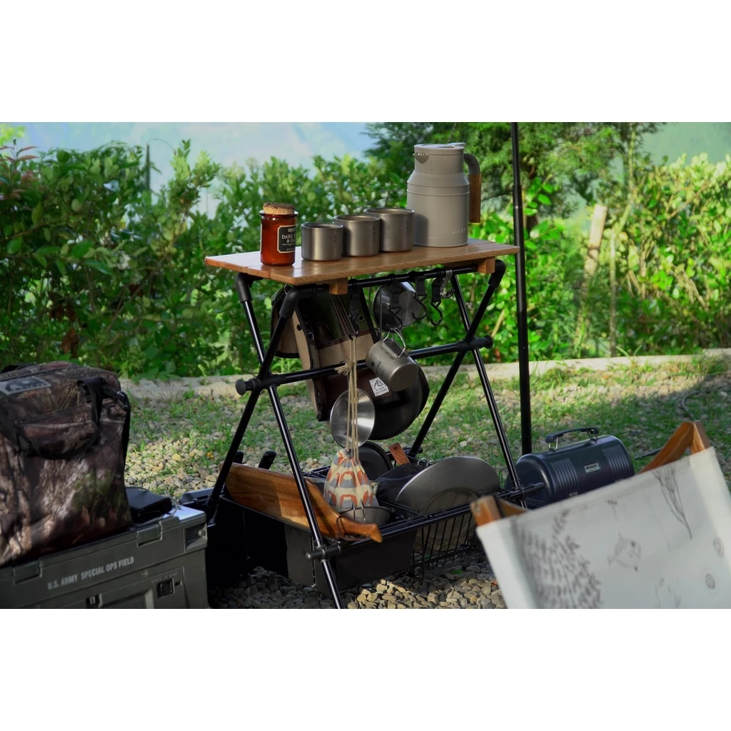 【綠色工場】 CampingBar瀝水掛架天板 共二色 專用桌板 置物板 木板 露營木板 實木桌板