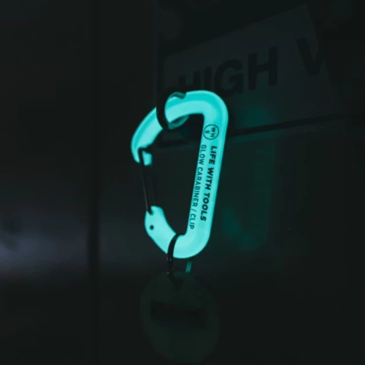 WHATNOT｜ 夜光C型扣【綠色工場】GLOW CARABINER 露營掛勾 D型扣 D扣 掛物勾 風格選務