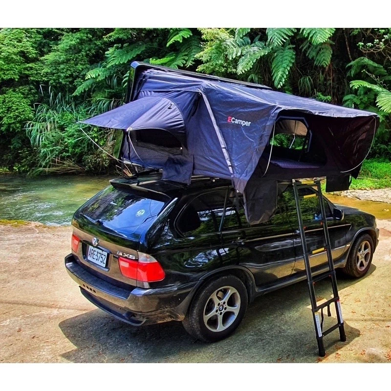 Ecamper 三代大型黑膠升級款ABS硬頂車頂帳【綠色工場】 車頂帳篷 車宿帳篷 硬殼車頂帳 鋁合金底板