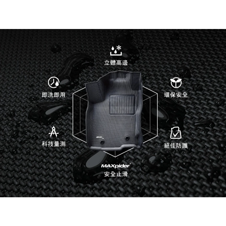3D卡固立體踏墊 賓士 GLB專用【綠色工場】Mercedes-Benz 腳踏墊 汽車踏墊 汽車精品 地墊 5人/7人