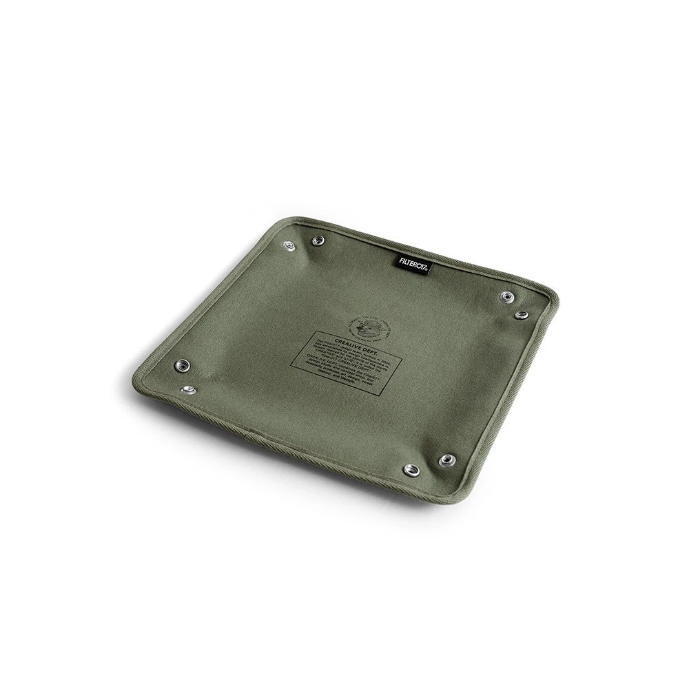【綠色工場】Filter017 米斯獾上蠟帆布旅行托盤 軍風軍綠 小收納盒 置物盒 露營美學 野營 登山