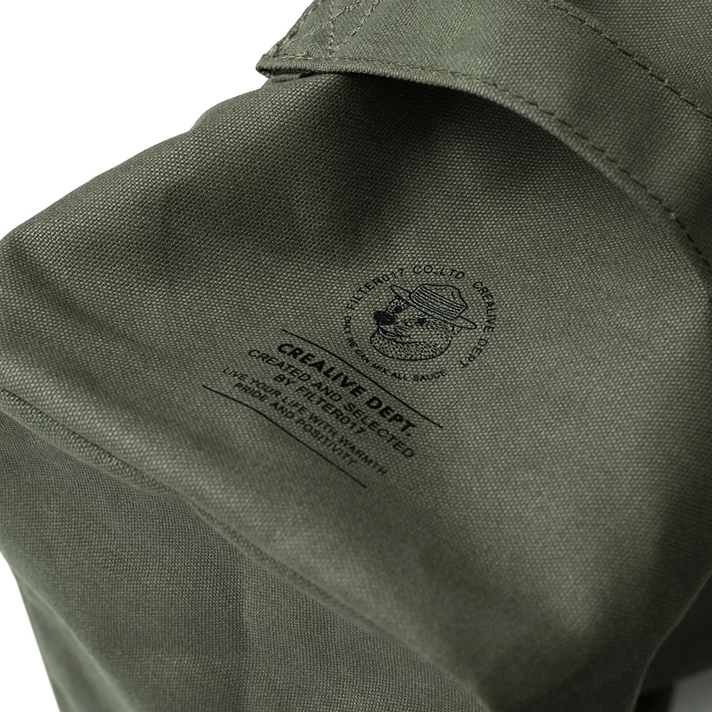 【綠色工場】Filter017 Waxed Canvas Soft Box 上蠟帆布立體收納袋 軍風軍綠 裝備袋 露營