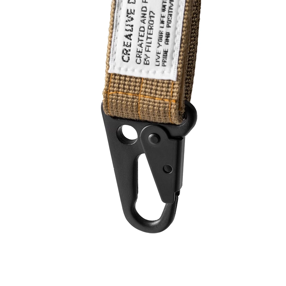 【綠色工場】Filter017 Military Keychain 軍用勾扣鑰匙圈 軍風D扣 扣環 金屬扣 軍綠/黑/沙