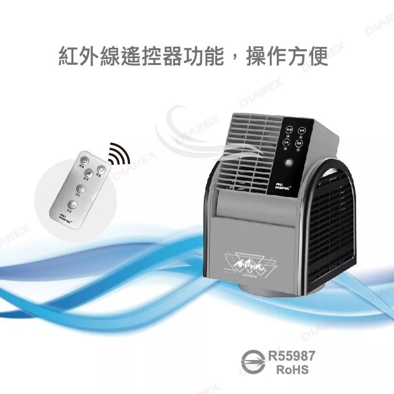 PRO KAMPING 搖擺循環扇【綠色工場】領航家 風扇 露營風扇 擺頭扇 循環扇 電扇 渦輪扇