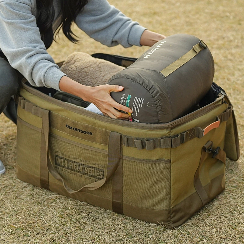 【綠色工場】KAZMI KZM 工業風裝備收納袋100L 裝備袋 行李袋 收納箱 行李袋 手提袋 露營收納