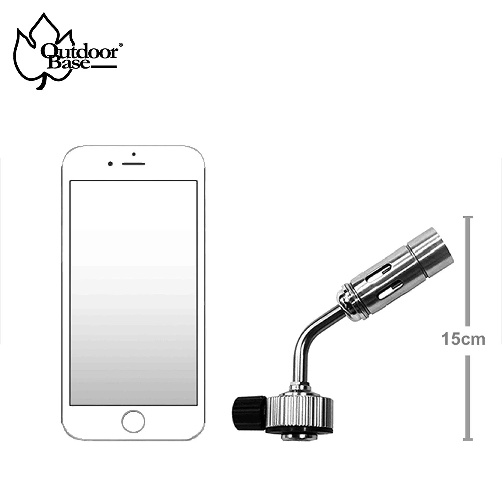 Outdoorbase 燄舞迷你型不鏽鋼高功率噴火槍【綠色工場】瓦斯噴槍 火雞 打火機 附卡式轉接頭