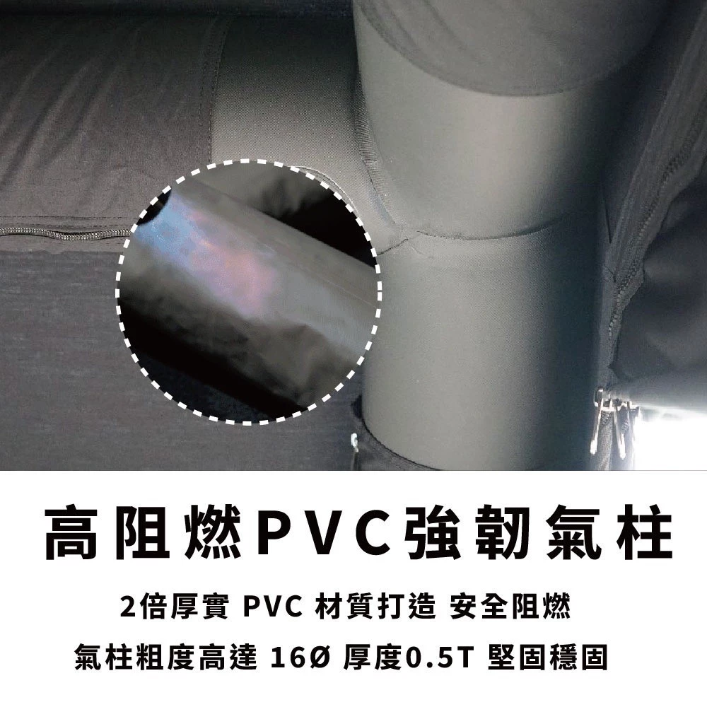 野樂 黑森戰術充氣帳篷 【綠色工場】CAMPING ACE 氣柱帳 充氣帳 六人帳 黑化風格 露營帳篷 ARC-647