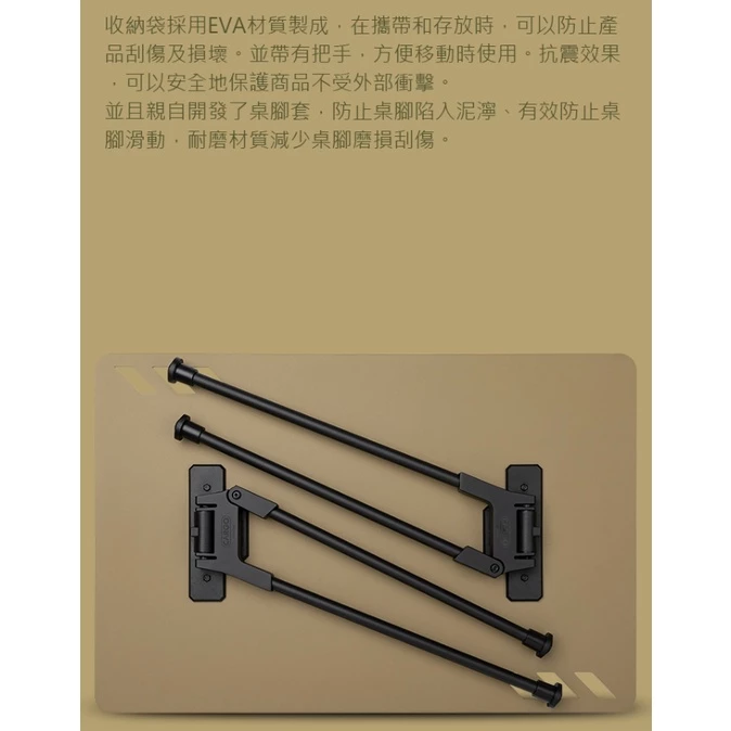 CARGO 工業風折疊桌 軍綠/沙色/黑色 【綠色工場】含收納袋 摺疊桌 鋁合金桌 收納桌 露營桌 輕量桌 軍風露營