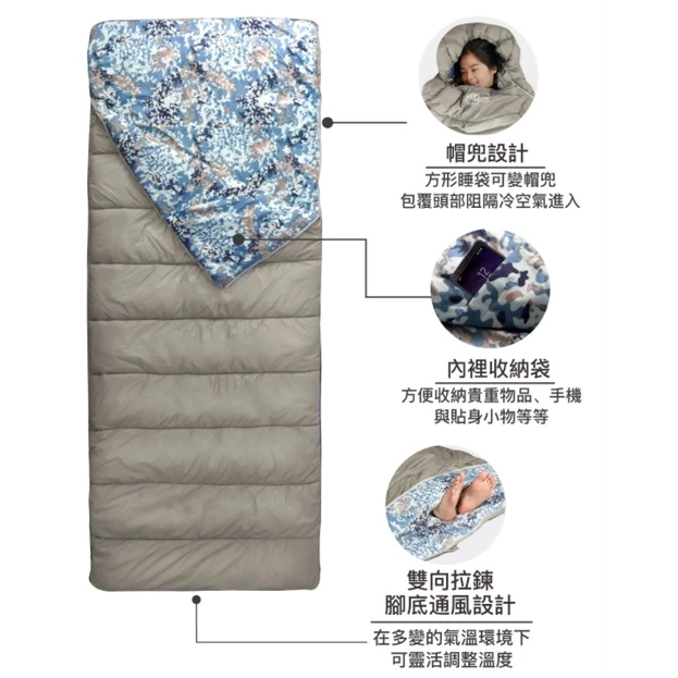 【綠色工場】Outdoorbase 英威達保暖填充棉 保暖睡袋 冬季睡袋 露營睡袋 信封型睡袋 四季睡袋 登山 野營