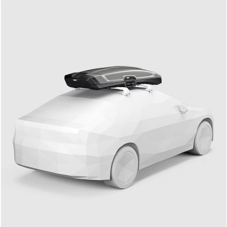 【綠色工場】Thule Vector Alpine 380L 鈦色/亮黑雙開 車頂箱 行李箱 裝備箱 車頂書包 車頂漢堡