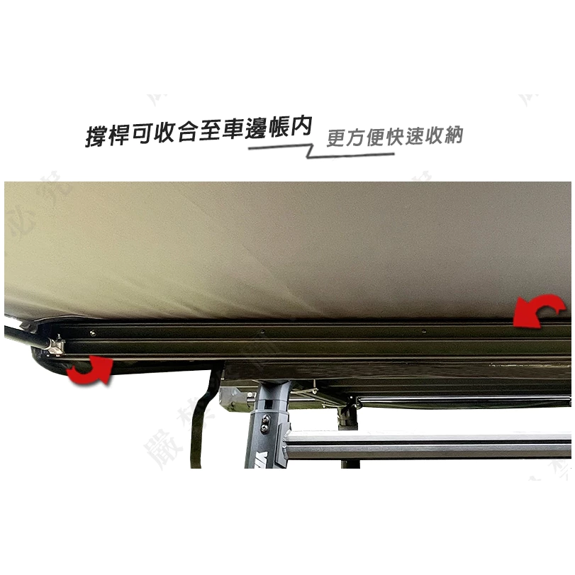【綠色工場】台灣 TIMEBOX TB-013-2025 輕量款黑化車邊帳帶燈條 黑膠款 車邊帳篷 車邊天幕 客廳帳