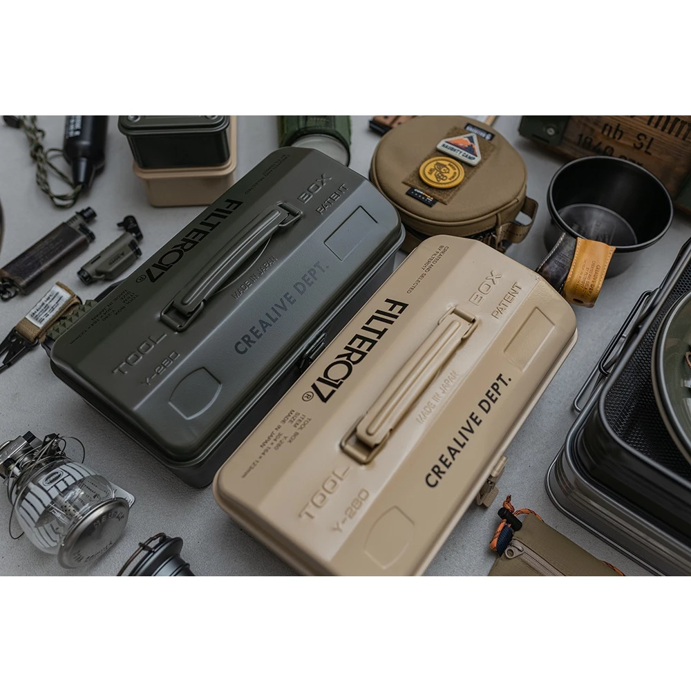 【綠色工場】日本製Filter017 x TOYO STEEL Tool Box Y-280日製層疊收納盒 小物鐵盒
