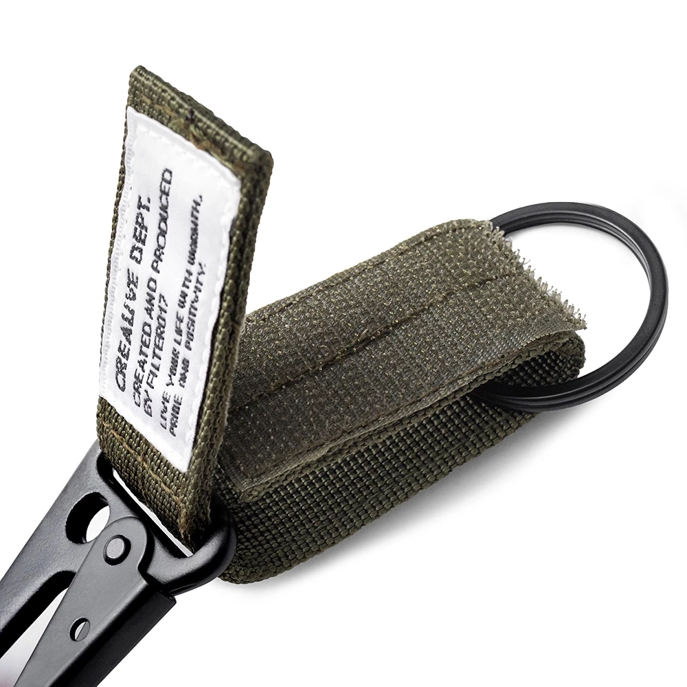 【綠色工場】Filter017 Military Keychain 軍用勾扣鑰匙圈 軍風D扣 扣環 金屬扣 軍綠/黑/沙