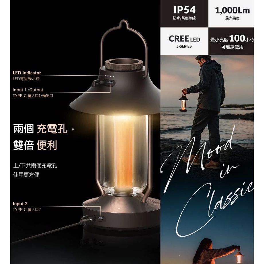 【綠色工場】 LUMENA N9 古典美學LED氣氛燈 吊燈 桌燈 露營燈 LED燈 露營美學 露營照明