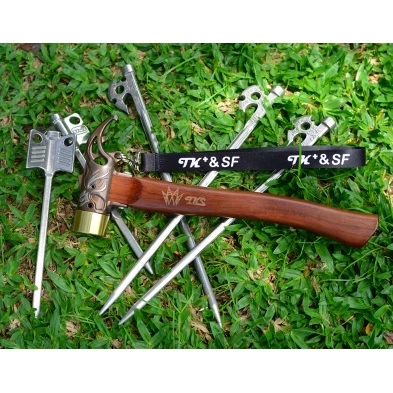 【綠色工場】TKS阿修羅營槌 青銅頭營錘-營鎚-鐵鎚 拔營釘器(TKS-EG03) 營槌 露營工具