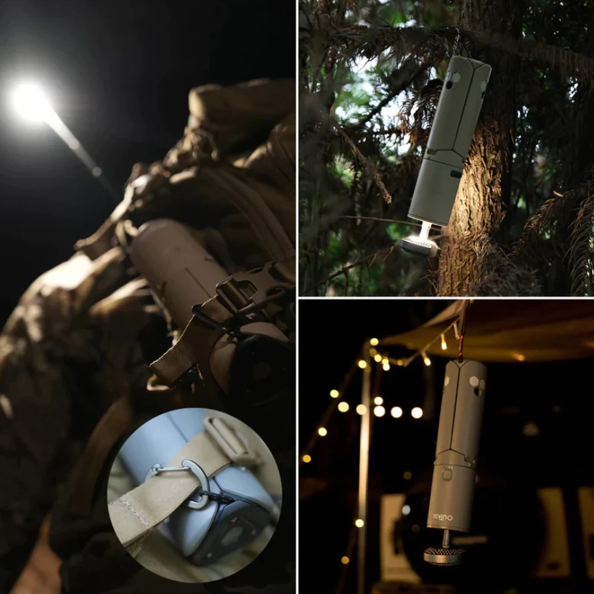OUTASK｜戶外伸縮照明燈 <官方授權>【綠色工場】LED燈 手電筒 照明燈 露營燈 巨燈 伸縮燈 立柱燈 可磁吸防水