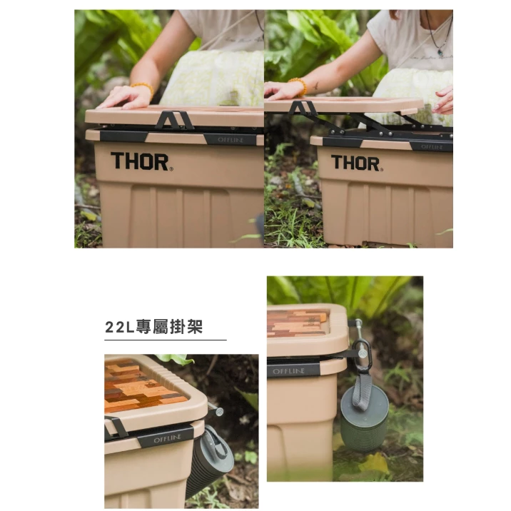 Offline 舉升蓋 22L 轉接套件【綠色工場】Thor箱專用 索爾箱 舉升套件 THOR 附收納袋、S掛勾