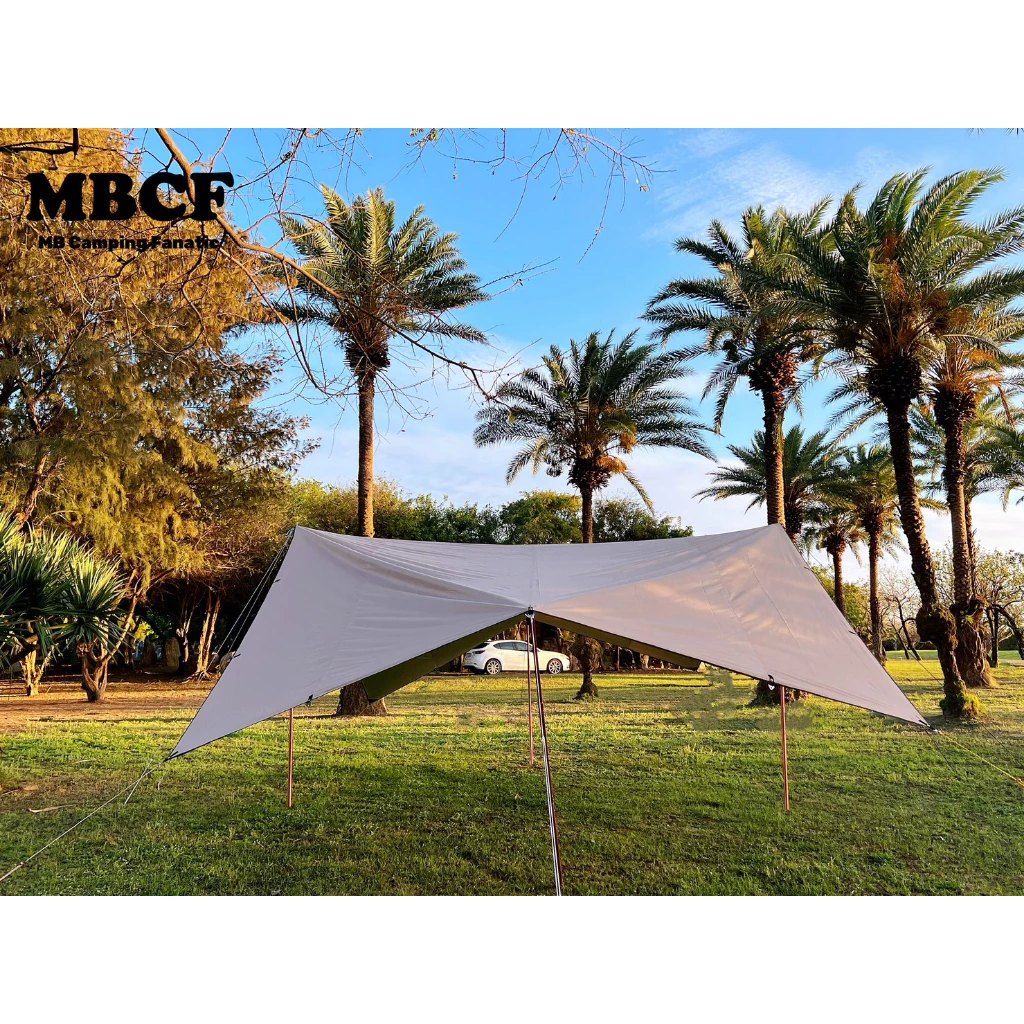 【綠色工場】MB露營狂 MBCF 長方形58天幕 露營天幕 帳篷天幕 方形天幕 布料420D 銀膠天幕