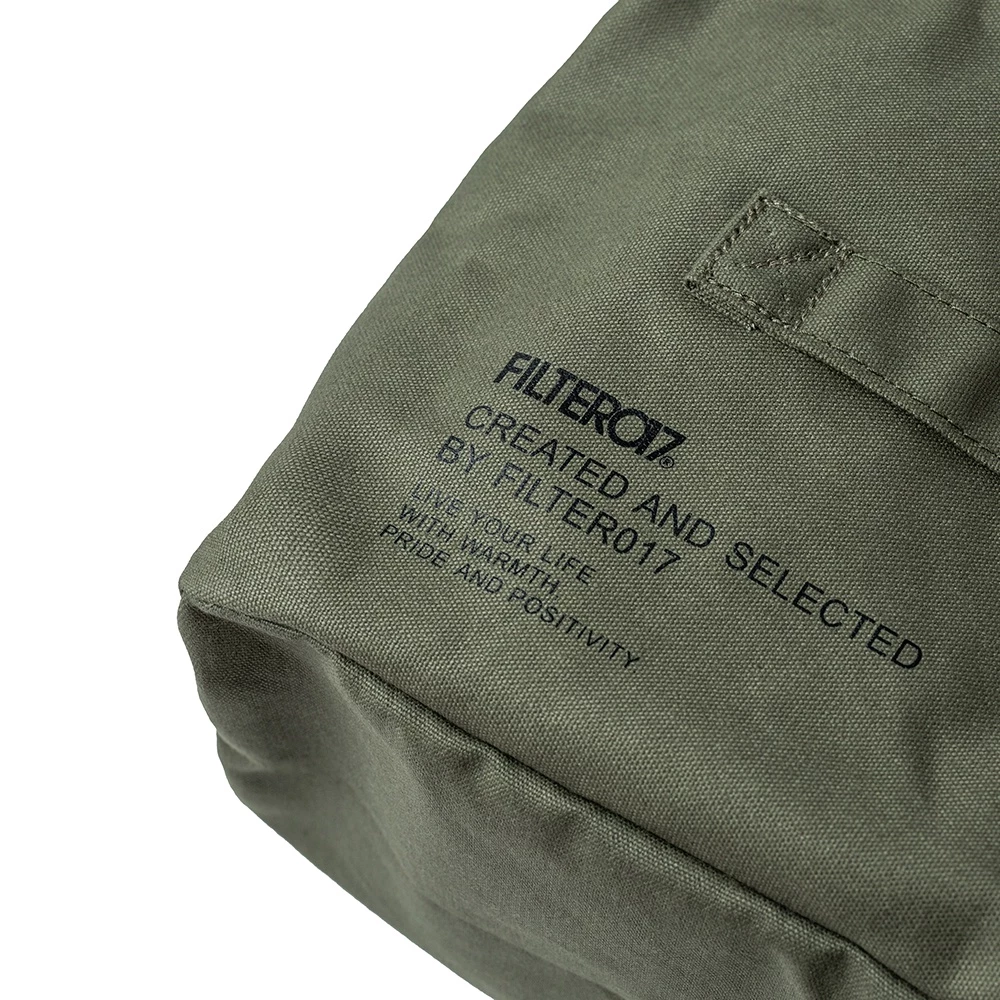 【綠色工場】Filter017 Waxed Canvas Soft Box 上蠟帆布立體收納袋 軍風軍綠 裝備袋 露營