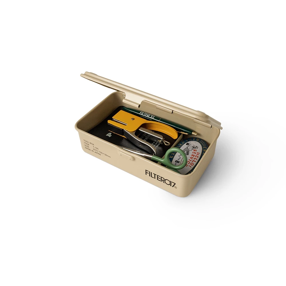 【綠色工場】日本製Filter017 x TOYO Tool Box T-190日製層疊收納盒(軍綠 /卡其)鐵盒