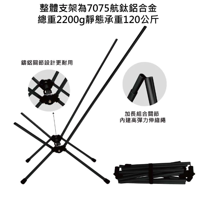OutdoorBase X1輕量兩段椅【綠色工場】高背椅 舒適可躺 露營椅 收納椅 摺疊椅 輕巧椅 月亮椅 鋁合金椅